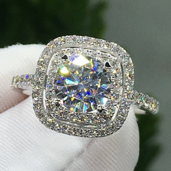 💎High Quality Shiny Round CZ Bling Square Micro Classic Wedding UNVN12137 - Picture 1 of 5